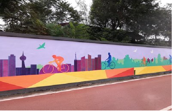 米脂墙体彩绘-围墙