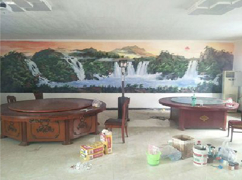 米脂墙绘-写实风景