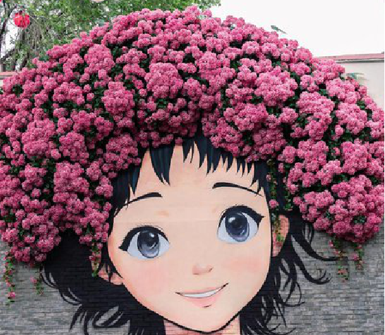 米脂墙体彩绘-网红墙打卡