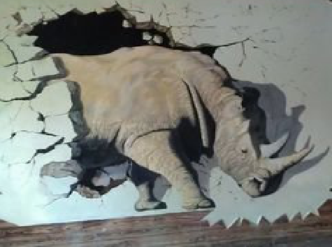 米脂在墙绘中，如何绘制3D效果？