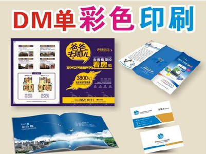 米脂单页印刷，色彩搭配简单。